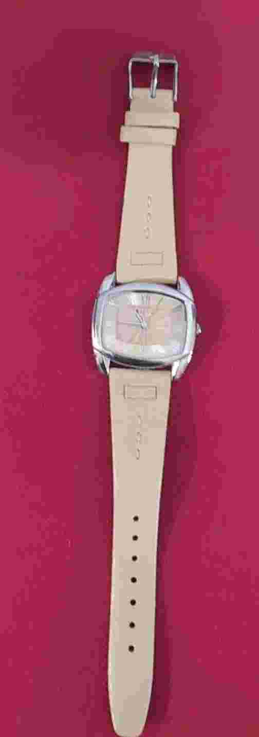 Leather Strap Women's Watch  Beige Apt 9
