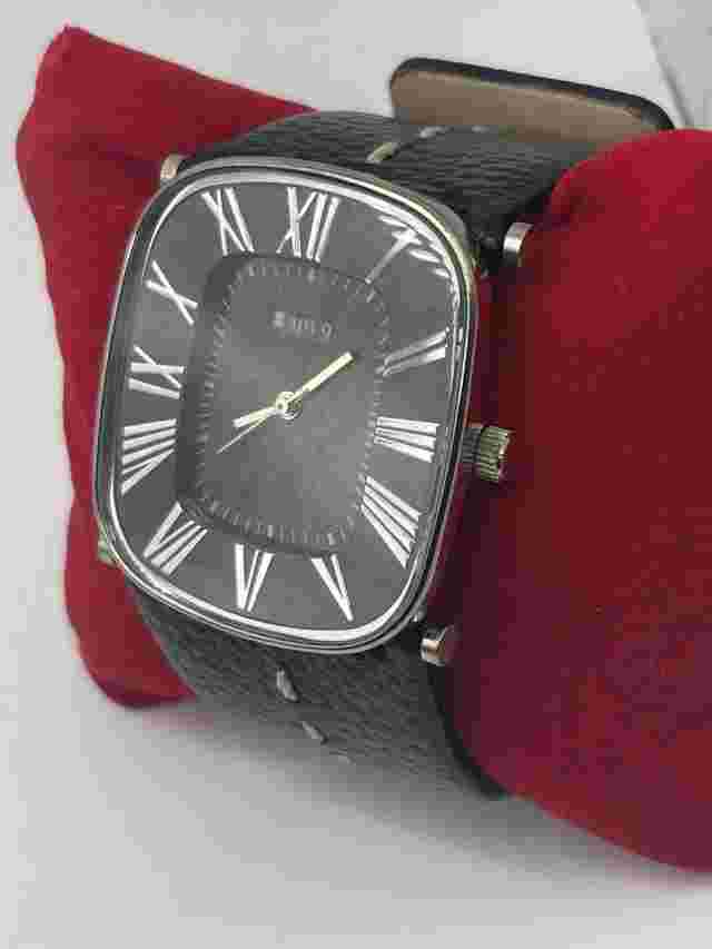 APT.9 tm quartz analog 51230 KAP A126 men's watch new battery /leather band 614