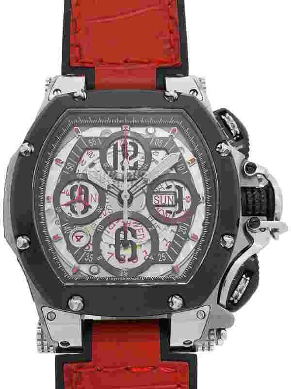 Aquanautic "King Tonneau Chronograph" Men's Automatic Silver SS Case 53 x 42 mm