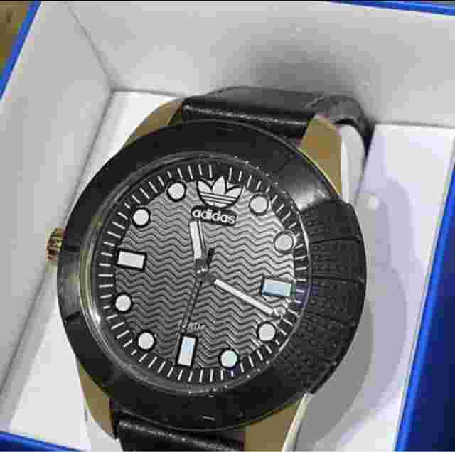 Wristwatch Adidas Originals ADH3039 Super Star Stainless Steel Leather Strap