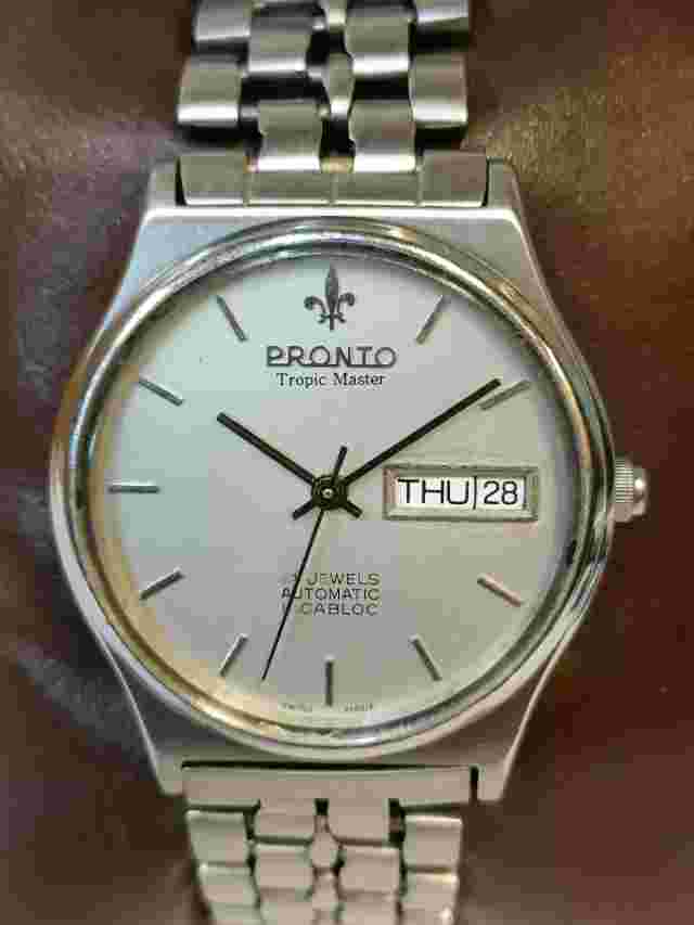 PRONTO TROPIC MASTER 21J AUTOMATIC SILVER DIAL 0105199 SWISS MEN'S FULL WORKING