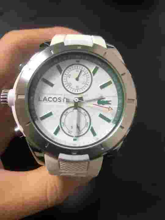 Lacoste watch men's Limited to 1000 worldwide big face chronograph USED