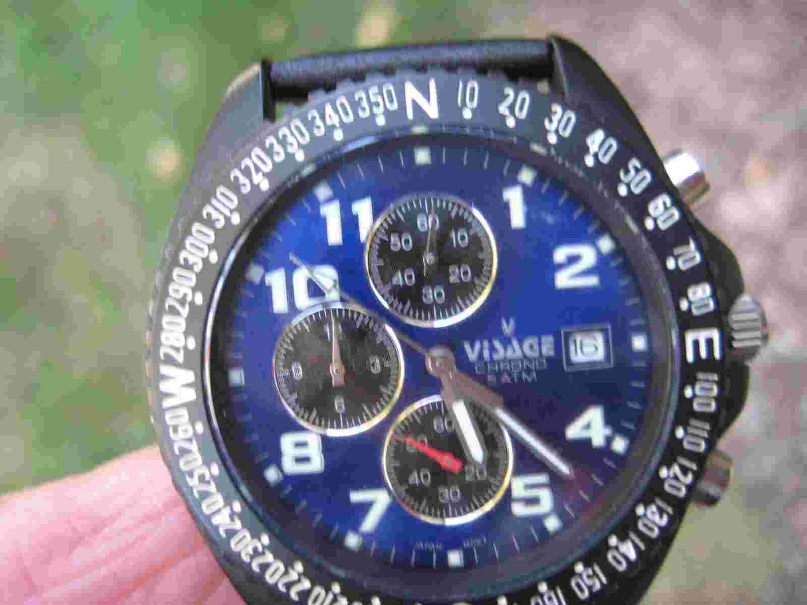 VISAGE 05542 CHRONOGRAPH  BLUE DIAL MEN'S WATCH