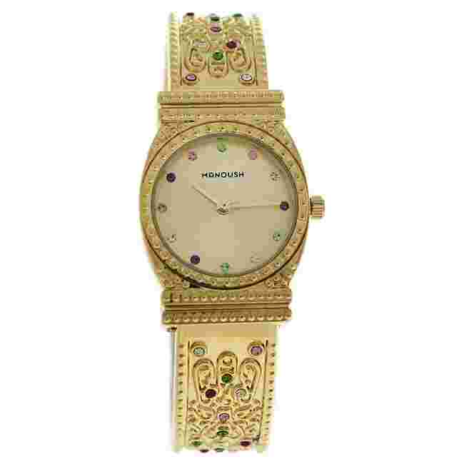 MSHMIG Mizuna - Gold Stainless Steel Bracelet Watch by Manoush for Women - 1 ...