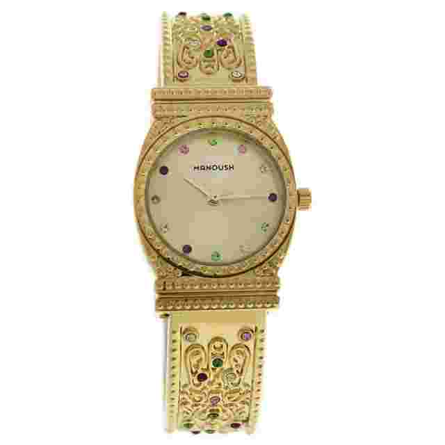 MSHMIG Mizuna - Gold Stainless Steel Bracelet Watch by Manoush for Women - 1 ...