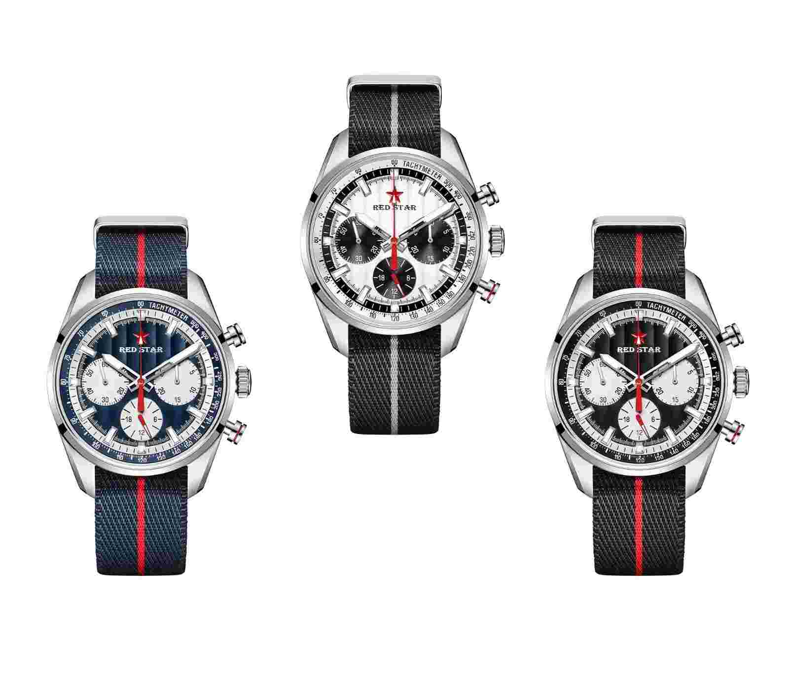 RED STAR SEAGULL ST1903 Aviator Pilot Chronograph Watch 41.5mm Paul Newman Panda
