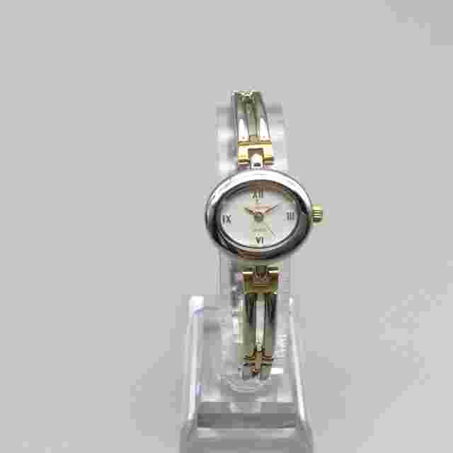Le Chateau Bijou Watch Women 21mm 18k Gold Plated Oval Dial New Battery 6.75"