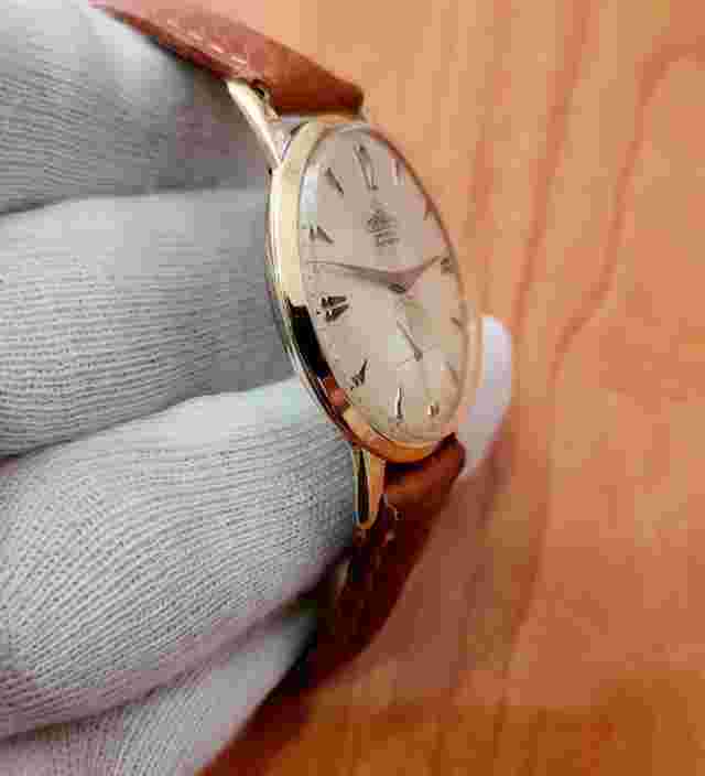 Early Vintage Cornavin Watch S.A. Geneve AS1130 36mm Manual Winding Gold Plated