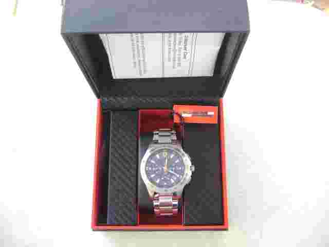 Scuderia Ferrari BLUE Carbon Fiber Chronograph Heavy Bracelet Watch, 44mm