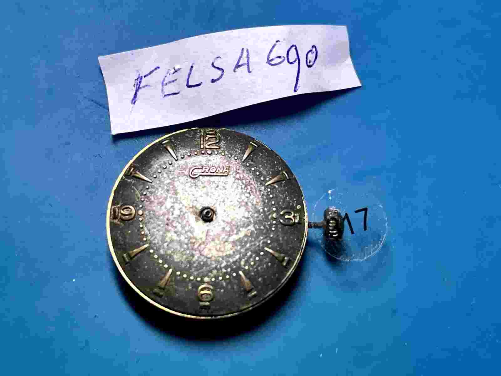 Felsa 690 Watch Movement - Not Working - Spare or Repair.