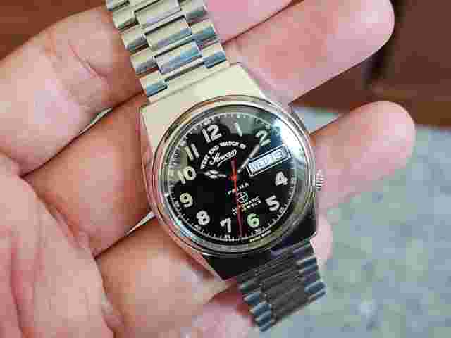 WEST END WATCH SOWAR MILITARY AUTOMATIC ETA MOVEMENT BLACK DIAL 11.