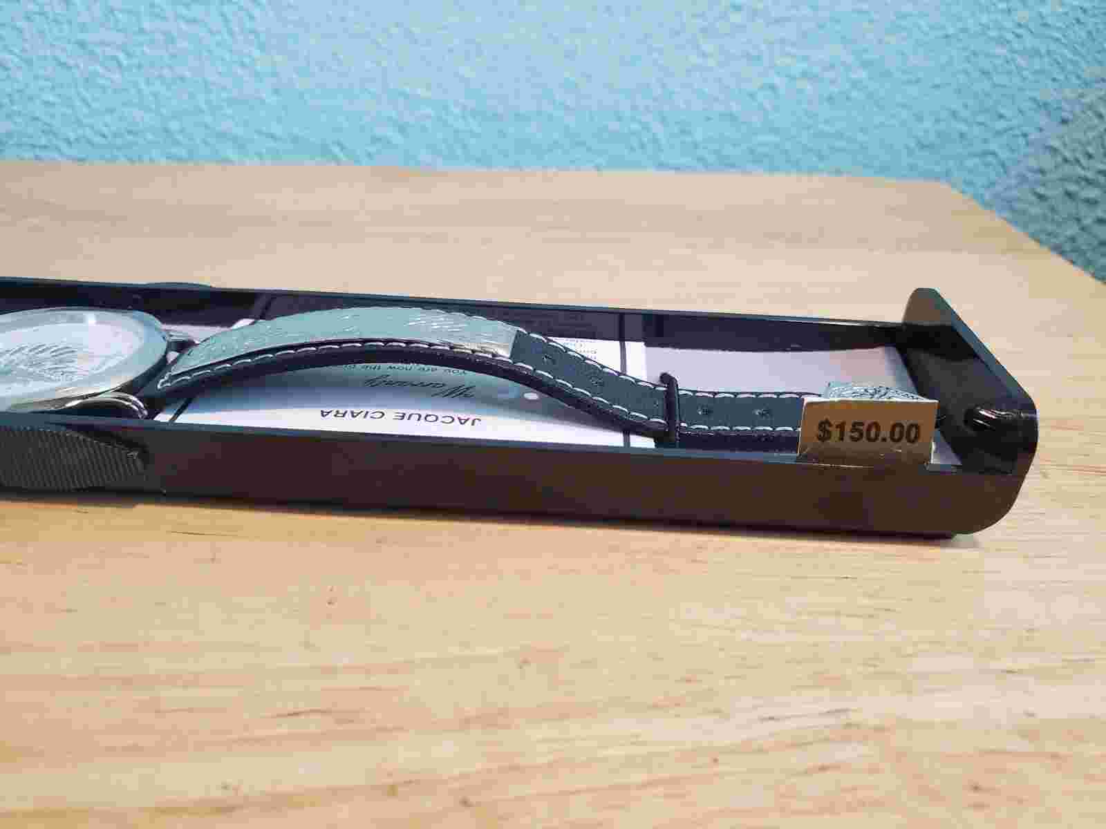 Vintage Jacque Ciara Quartz Watch with Female Indian Chief Dial New Rare