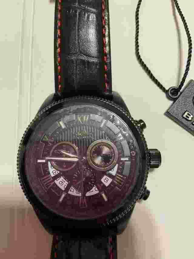 Balmer 15001 Men’s Wristwatch Black And Red 221490