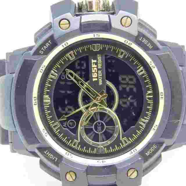 FMD FMDXGE026 Plastic Bezel Quartz Analog Digital Men's Watch New Battery
