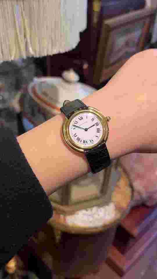 Vintage Cartier Vendome 18K Gold Watch