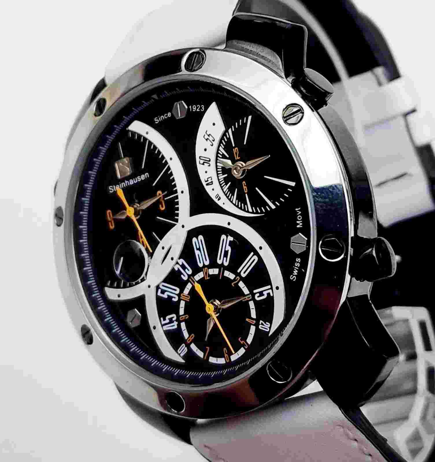 Men's TRAVELER Watch STEINHASEN MW1306LSLSOR-13-M033. Triple Time