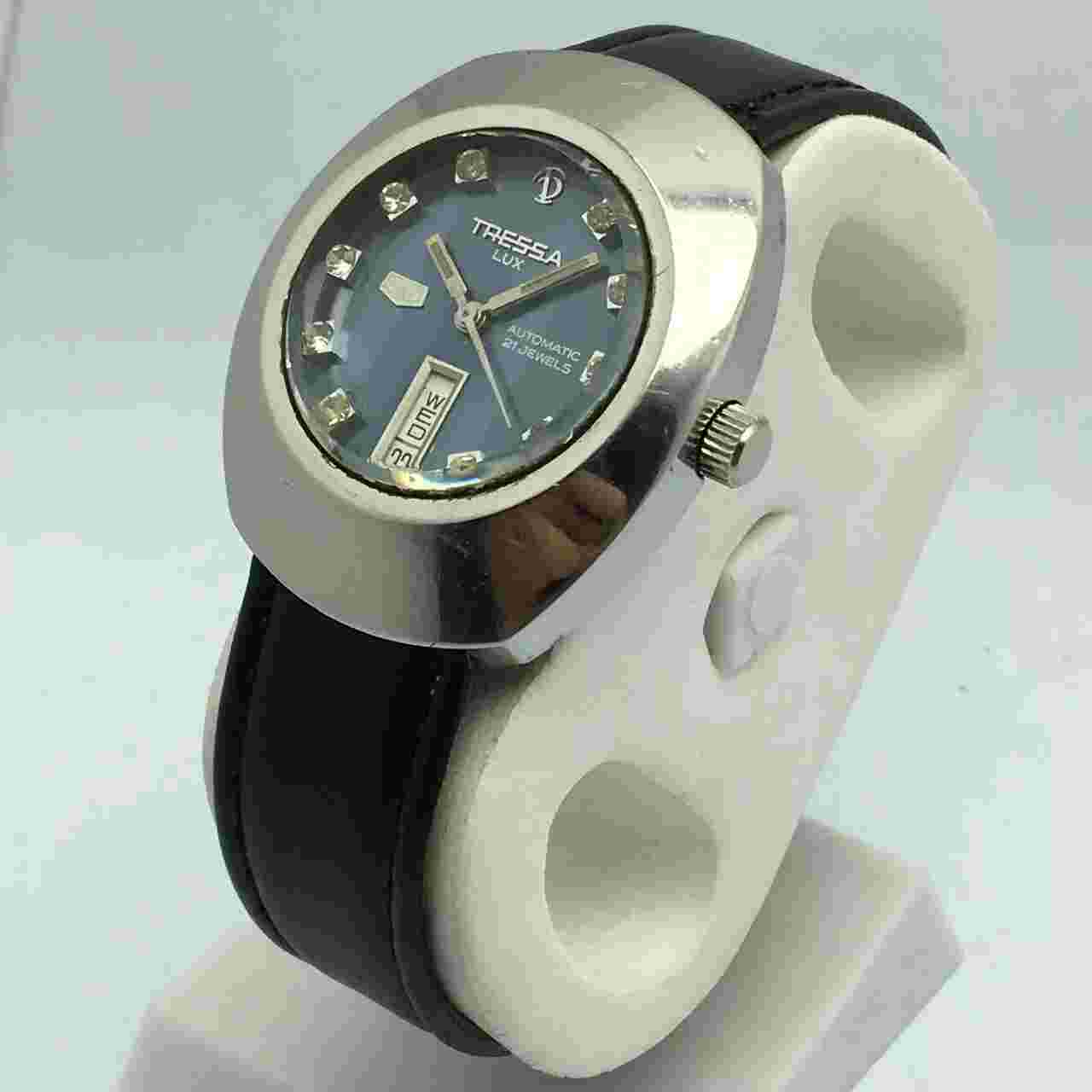 Tressa Lux 25 Automatic TA 230500N Blue Dial Vintage Men’s Watch