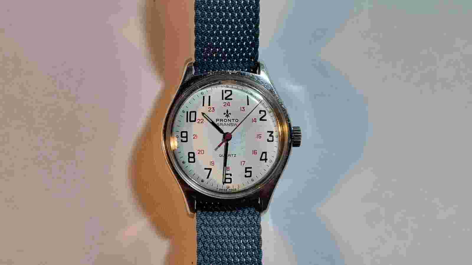 Vintage PRONTO Quartz SRANSW Railway Watch