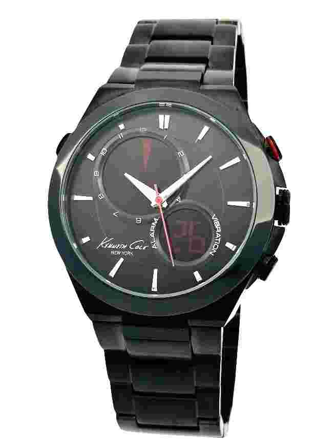 Kenneth Cole Men's KC9001 Contemporary Multi- Analog + Digital Date Bulky Watch