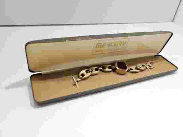Vintage Mercury Quartz Solid State Mens Wristwatch with Case