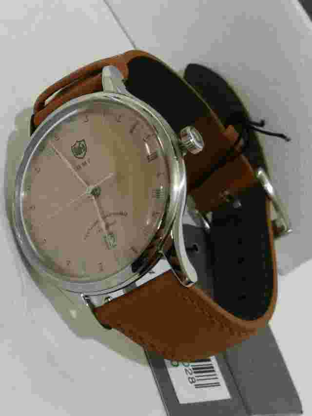 DuFa Watch Mens DF-9006-10 Weimar Quartz GMT 38mm 3 ATM New Classic Design Beige