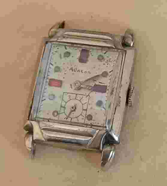 Vintage Avalon Mens Watch Pioneer Case Savoy swiss movement Art Deco