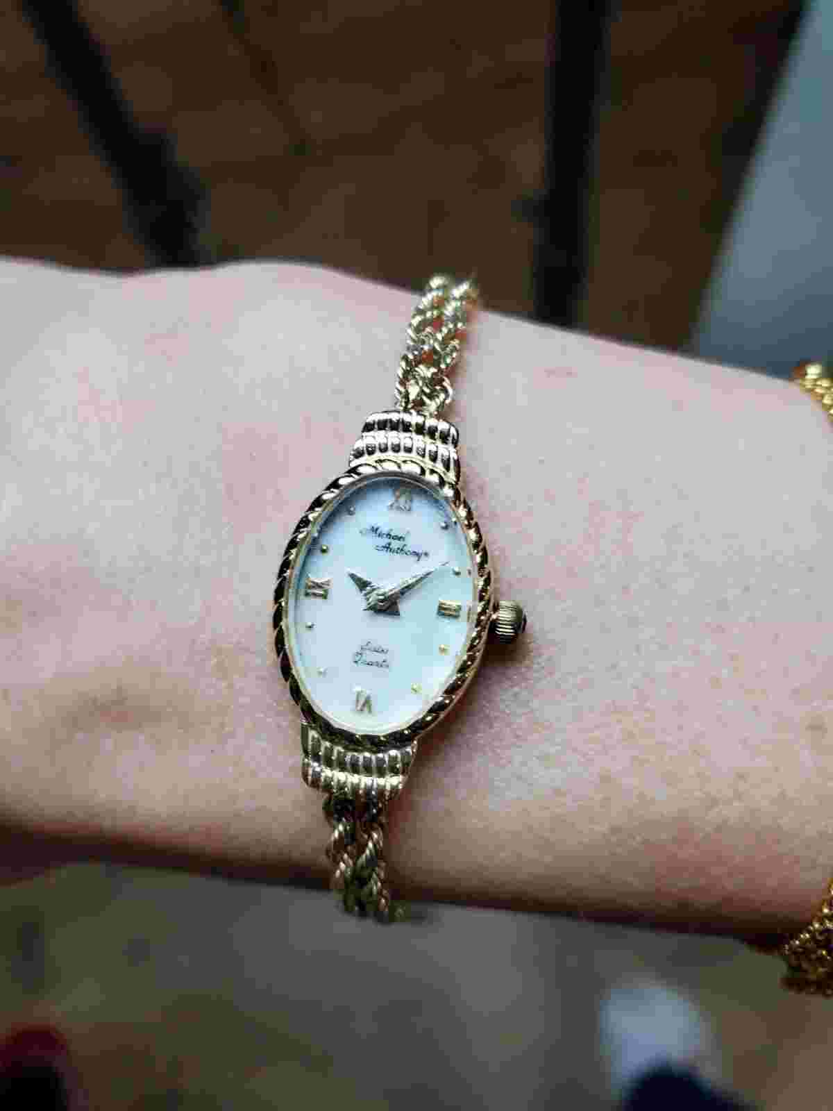 Ladies Michael Anthony 14K Gold Swiss Quartz Watch