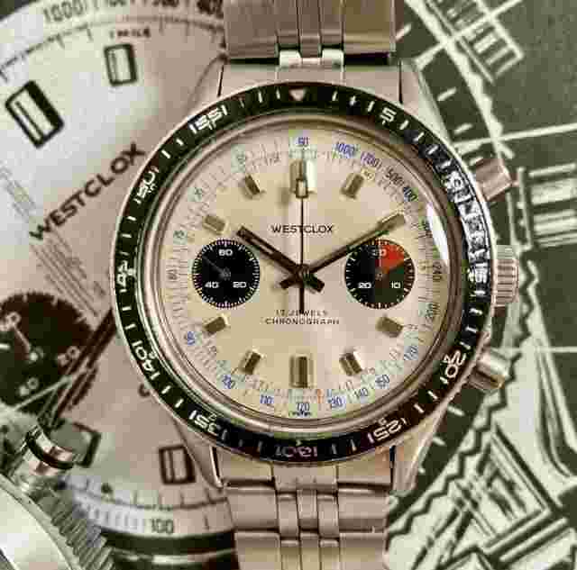 Vintage Westclox Manual-Wind Chronograph Valjoux 7733 38mm Ref. 634111
