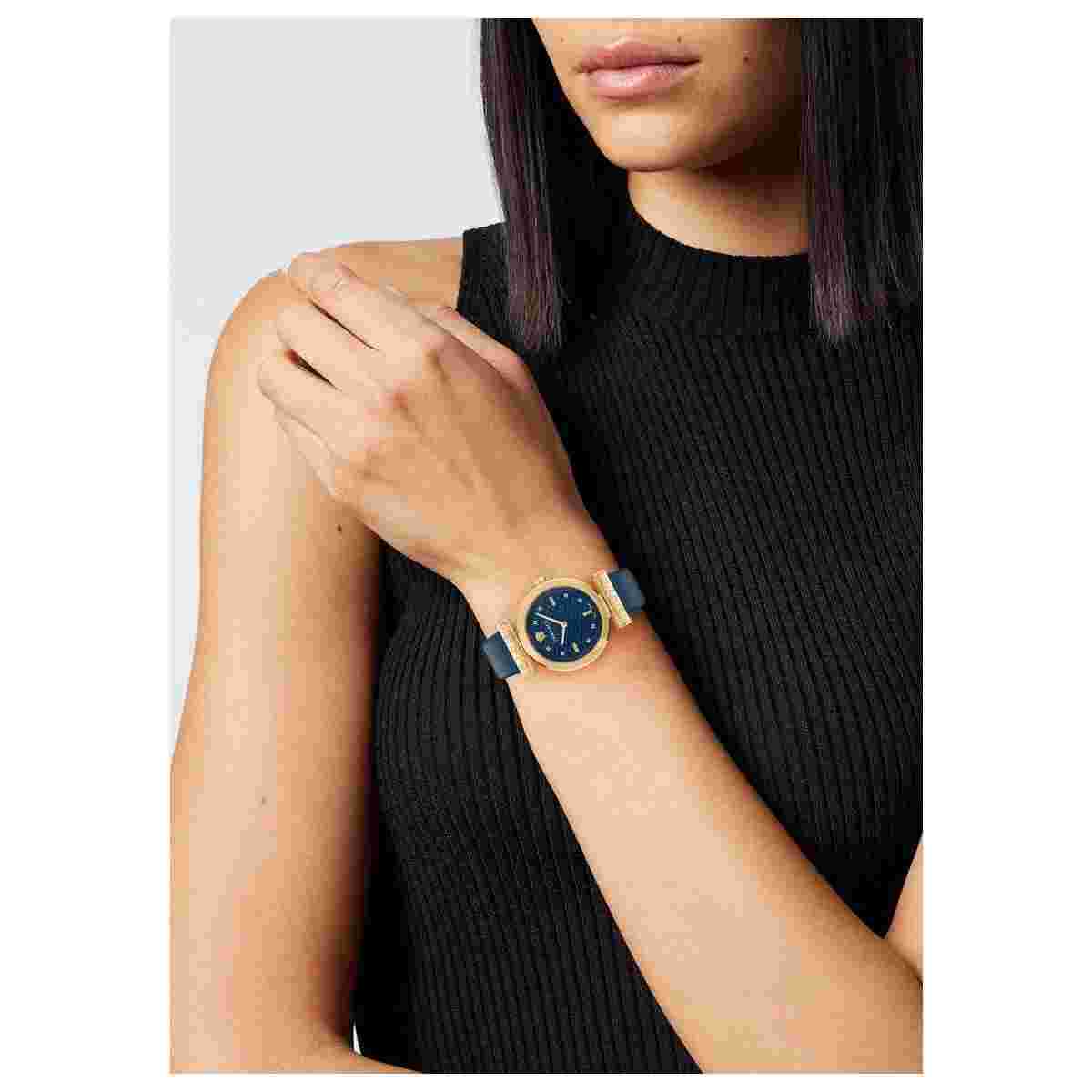 Versace Blue Womens Analogue Watch Regalia VE6J00223