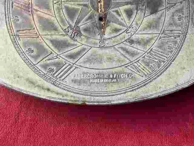 Abercrombie & Fitch Noon Day Cannon Sun Dial Vintage