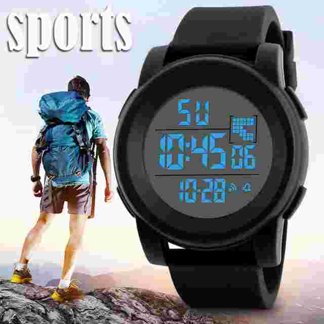 HONHX Men Date Calender Digital Watch Military Sport LED Waterproof Wrist Watch