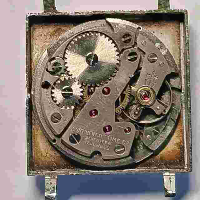 Vintage SWANK 17 Jewels Continental Co. Made In France Watch Used Parts Repair