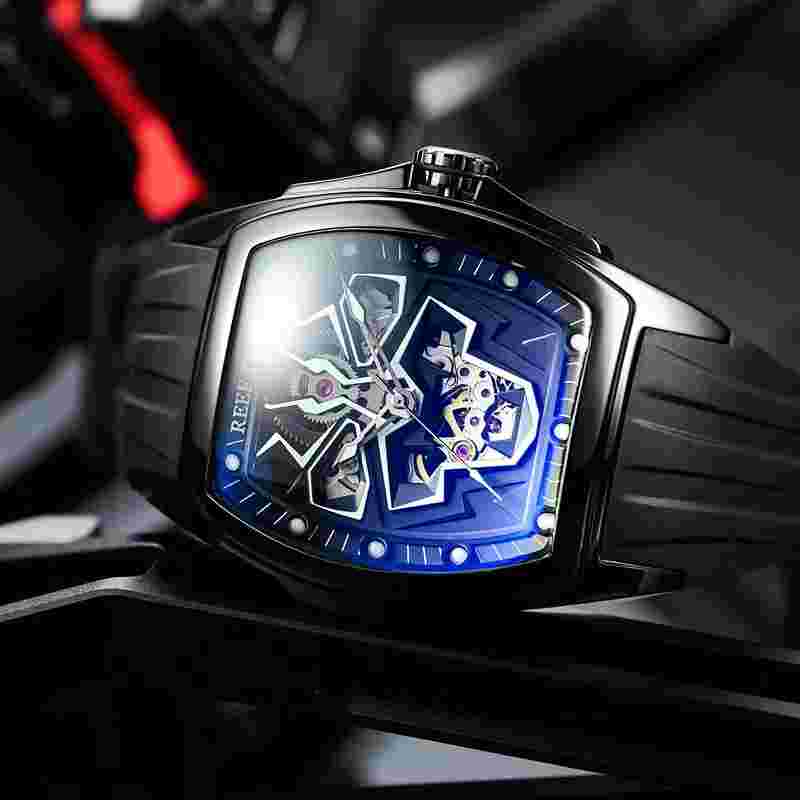 Reef Tiger Men's Mechanical Watch Waterproof Luminous Personality High-End Watch