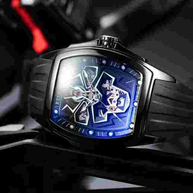 Reef Tiger Men's Mechanical Watch Waterproof Luminous Personality High-End Watch
