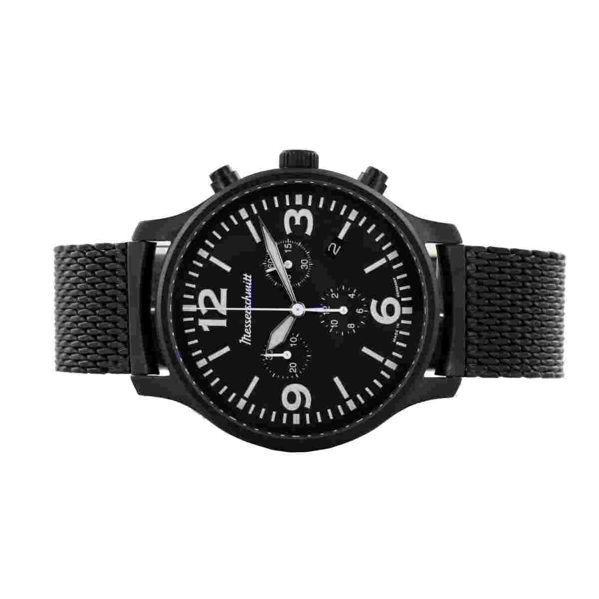 Aristo Men's Messerschmitt Watch Pilot Chronograph ME-3H205M-PVD Stainless Steel