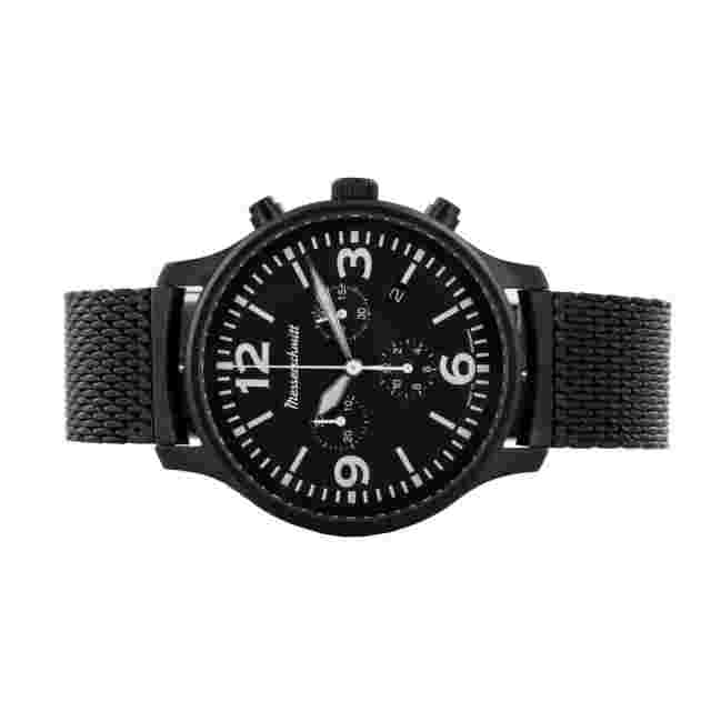Aristo Men's Messerschmitt Watch Pilot Chronograph ME-3H205M-PVD Stainless Steel