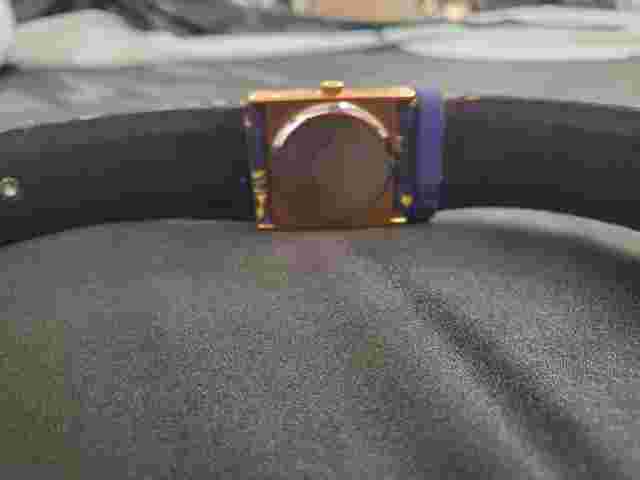 NWOT   RARE 1980   Western Theme Watch/ silk band &  case NICOLE MILLER