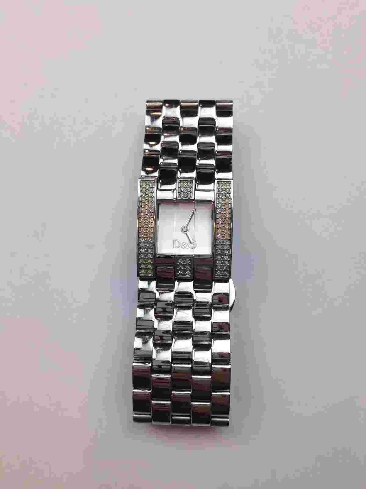 D & G Stainless Steel Quartz Watch with Swarovski Crystals Dolce & Gabbana