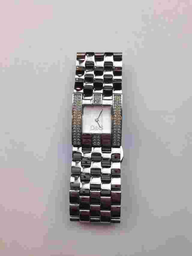 D & G Stainless Steel Quartz Watch with Swarovski Crystals Dolce & Gabbana