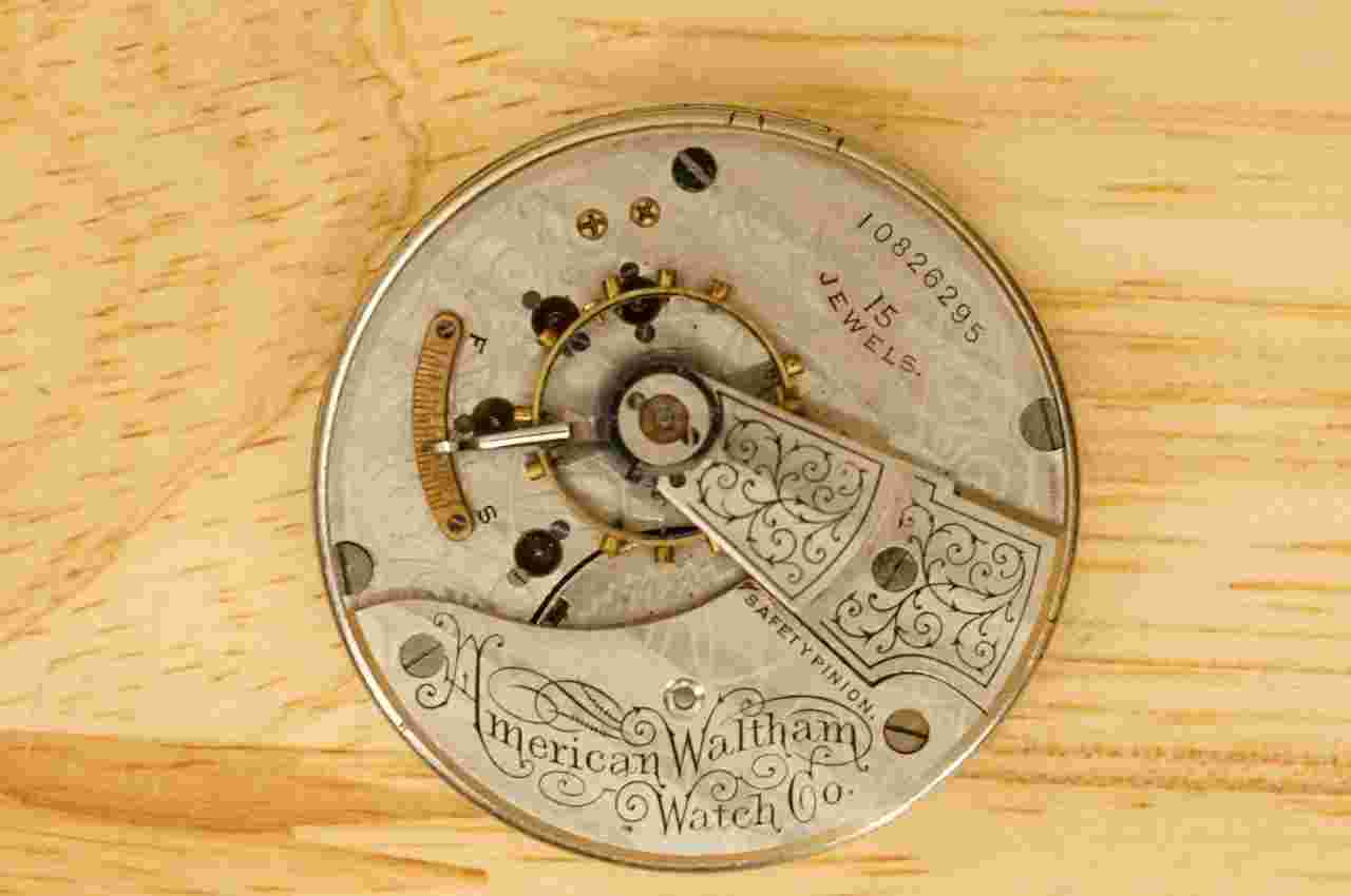 Vintage American Waltham Watch Dial Face 45MM AS IS 15J Repair Parts