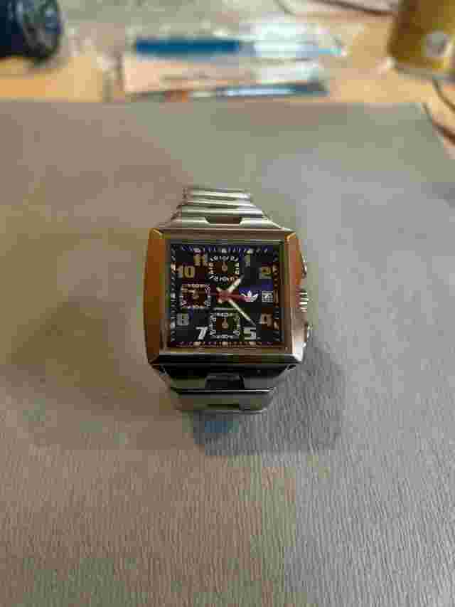 Adidas/Watch/Cs3500/Vintage/Chronograph/Square/Analog/Blue