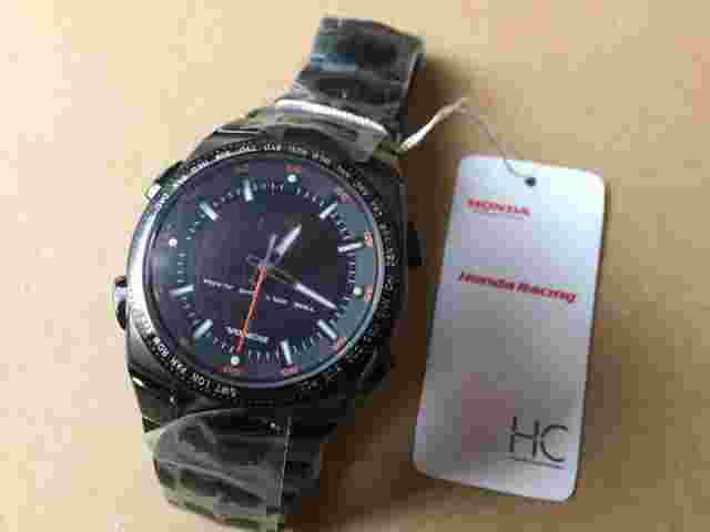 HONDA Analog & Digital Quartz World Time Chronograph Watch HT01BK Vintage Stock