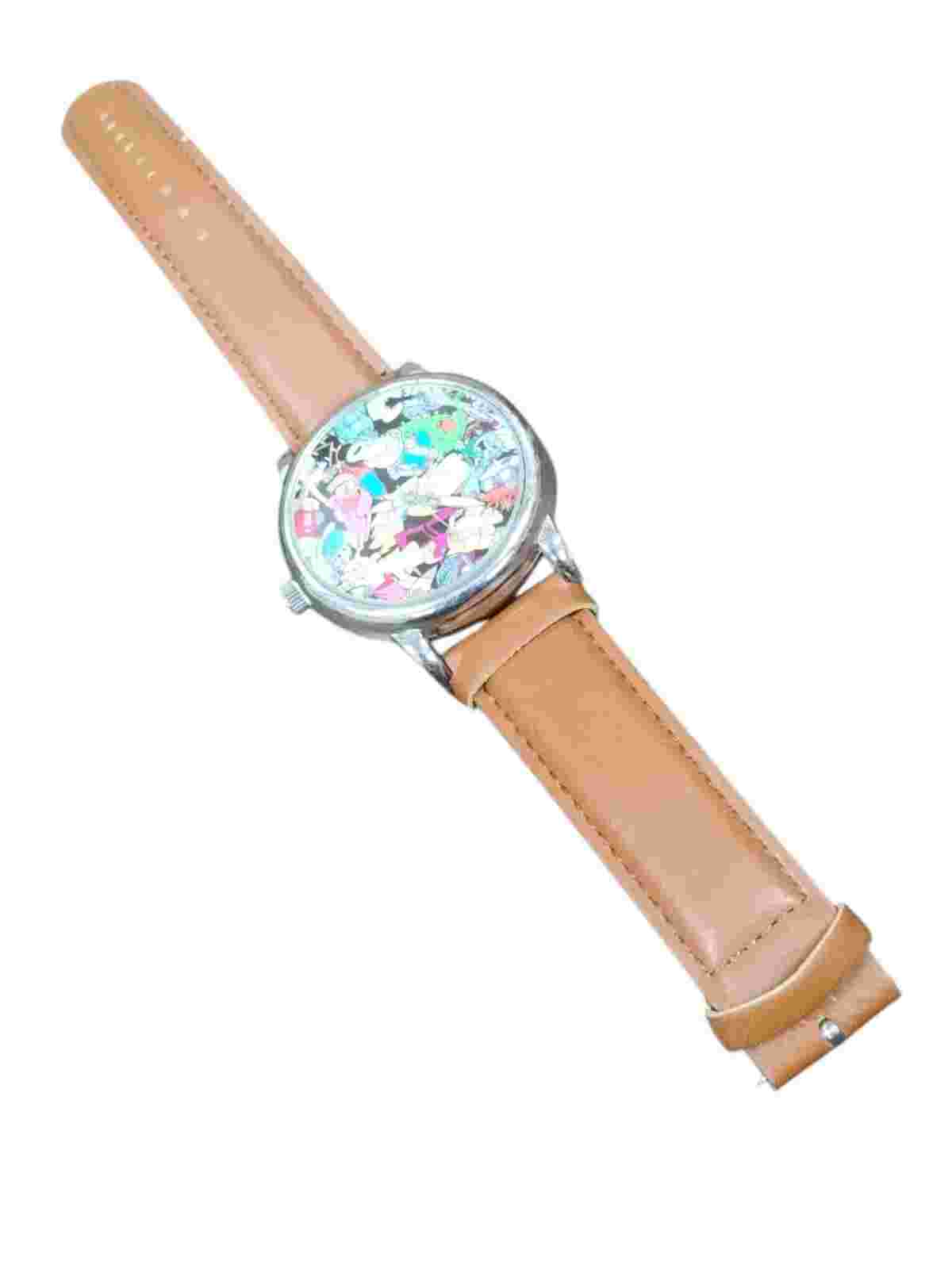 NICKELODEON Cartoon Characters Watch, Ren Stimpy, Rugrats, Rocko, Silver