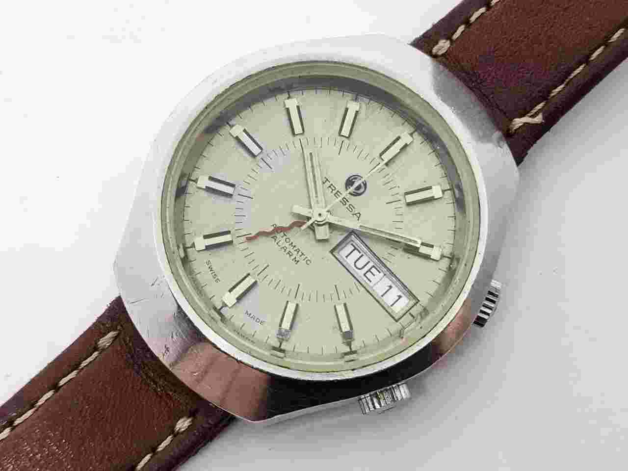 Tressa Automatic Alarm DAYDATE - AS 5008 Movement