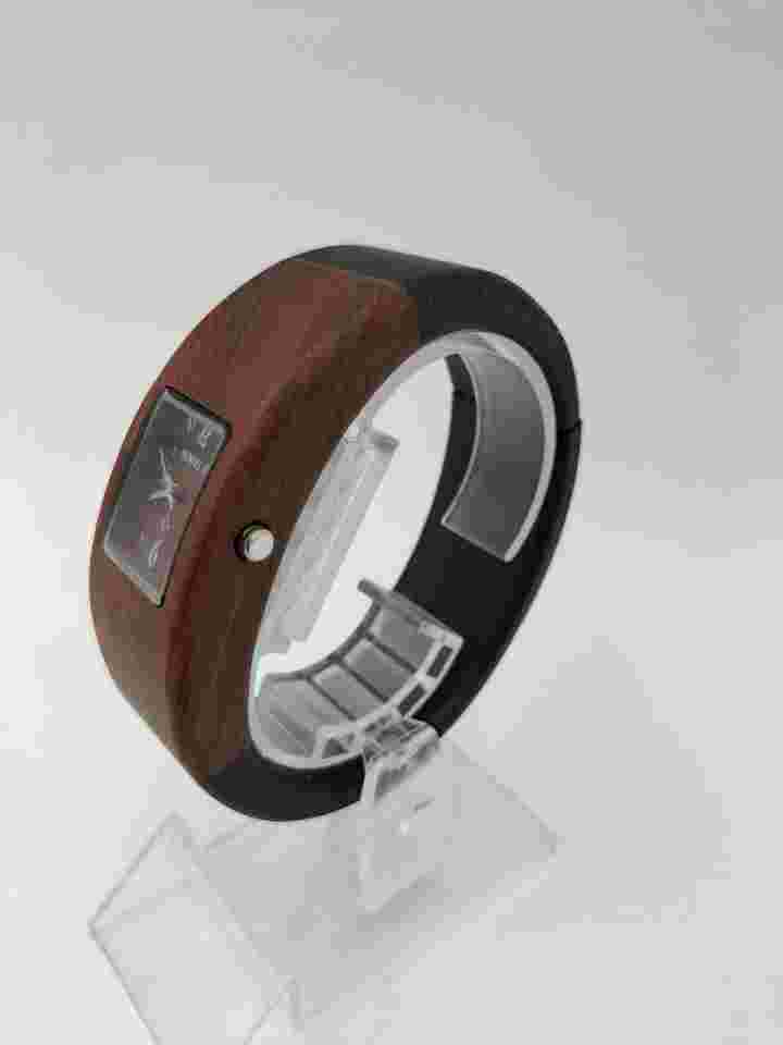Bewell Watch Wooden Bangle EvD01
