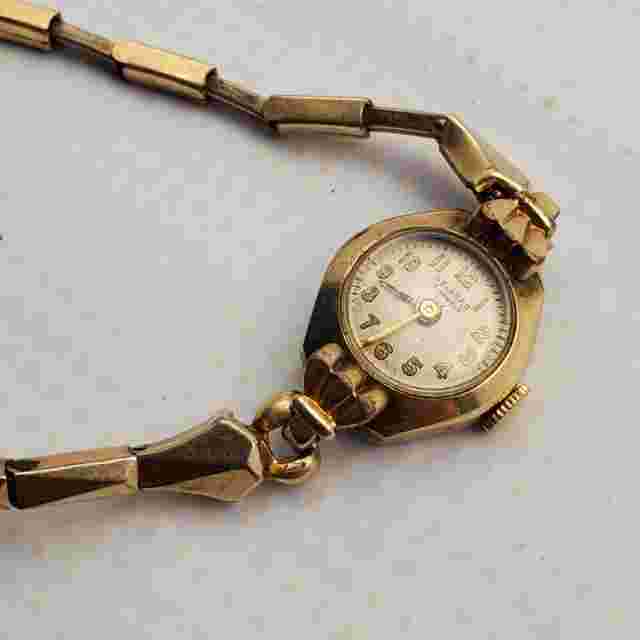VINTAGE Welsbro 17 Jewels SWISS MECHANICAL HANDWIND WATCH GOLD TONE