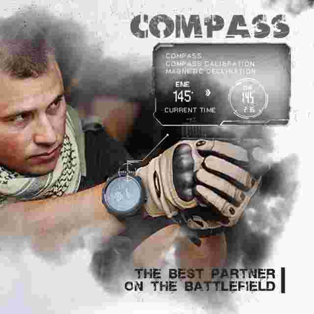 NORTH EDGE APACHE-46 Men Digital Watch Outdoor Sports Running Swimming Compass