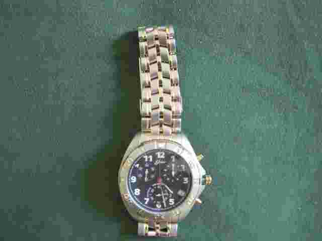 BELAIR. mans stainless steel date chronograph watch.   #348