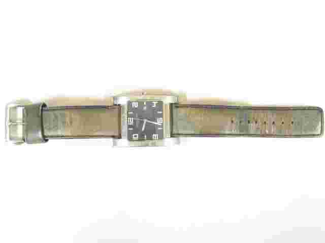 Kenneth Cole Reaction Watch RK1057 Leather Band Men's Silver Tone Case Watch