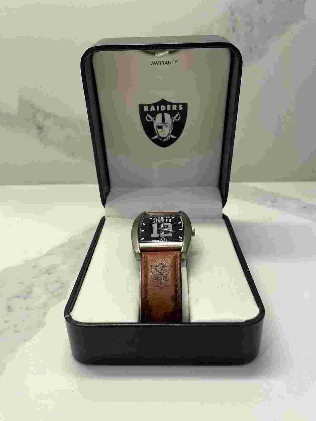 NFL 2004 WATCH VINTAGE KEN STABLER "SNAKE" OAKLAND RAIDERS BOX VINTAGE COLLECTOR